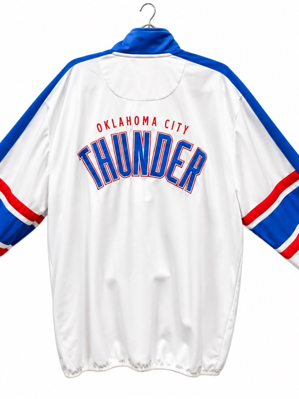 OKC Thunder NBA 3XL White Blue Red Full Zip Track Jacket - Picture 4 of 4